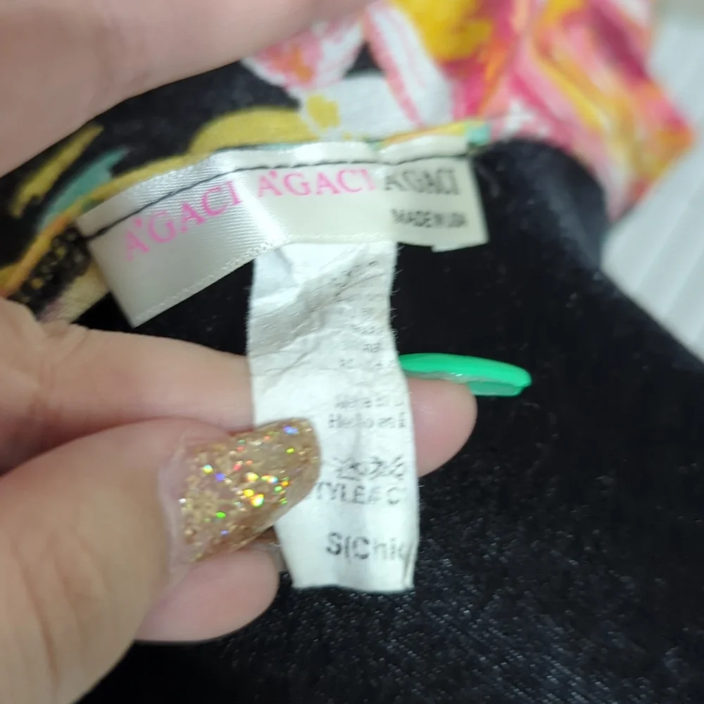 Floral 3/4 Sleeve Cardigan, S - Picture 3 of 3